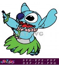 Lilo Stitch Cartoon Illustration Vector Graphic SVG 2