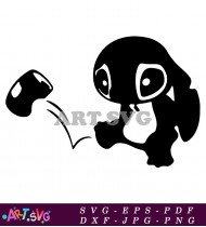 Stitch Cartoon Character Vector Clipart Illustration SVG 4