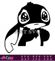 Stitch Cartoon Character Vector Clipart Illustration SVG 7