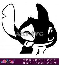 Stitch Cartoon Character Vector Clipart Illustration SVG 9