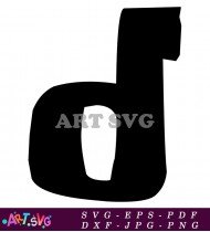 Black And White Letter C Vector Image SVG 2