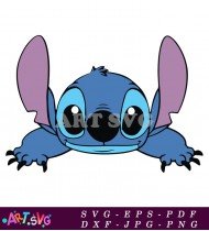 Cartoon Stitch Character Face Cartoon SVG