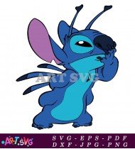 Stitch Cartoon Character Design Free Download SVG