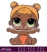 Lol Surprise Doll Baby With Blonde Hair SVG 1