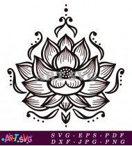 Beautiful Mandala with Geometric and Floral Elements SVG