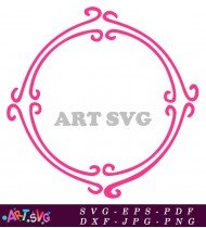 Classic Ornamental Frame Clipart Design SVG