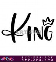 King Black Design Digital File Svg SVG 1