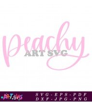 Peachy Script SVG Design File Cuttable