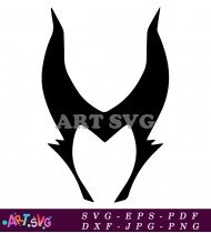 Maleficent Horns Silhouette for Cricut Designs SVG