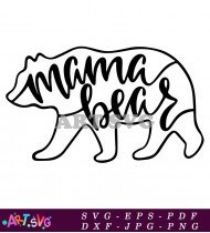 Mama Bear SVG Cut File for Cricut Design 1