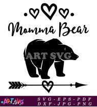 Momma Bear Svg Cut File for Cricut Design SVG