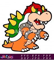 Bowser Character Super Mario Video Game SVG