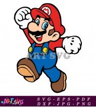 Super Mario Bros Cartoon Printable SVG 1