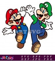 Super Mario Bros Characters Video Game SVG