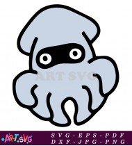 Super Mario Bros Cartoon Squid Image SVG 1