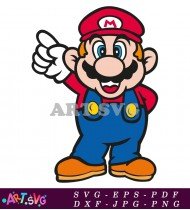 Cartoon Super Mario Bros Character Illustration SVG