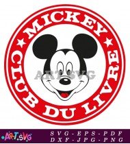 Mickey Mouse Cartoon Character Vintage Logo SVG