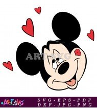 Mickey Mouse Cartoon Illustration Cute And Funny SVG