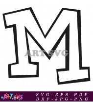 Mickey Mouse M Logo Vector Clipart SVG 2