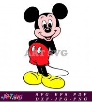 Mickey Mouse Disney Cartoon Character Icon SVG 2