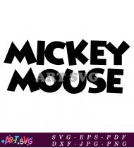 Mickey Mouse Disney Cartoon Character Logo SVG 3