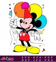 Mickey Mouse Disney Cartoon Character Party SVG