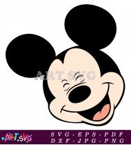 Cartoon Mickey Mouse Head Image SVG