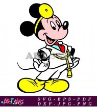 Mickey Mouse Cartoon Character Gentleman SVG