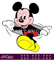 Mickey Mouse Cartoon Character Vector Graphic SVG 1