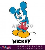 Mickey Mouse Cartoon Character Vector Illustration SVG 10