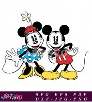 Mickey Mouse Cartoon Character Vector Illustration SVG 14