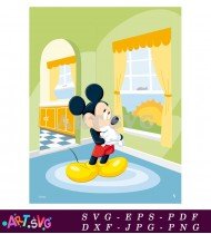 Mickey Mouse Cartoon Character Vector Illustration SVG 17