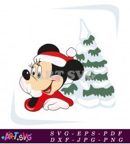 Mickey Mouse Christmas Tree Holiday Clip Art SVG 1