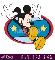 Mickey Mouse Cartoon Character Vector Illustration SVG 23