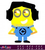 Minion Character Cartoon Illustration Digital Download SVG