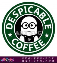 Despicable Me Minions Coffee Shop SVG