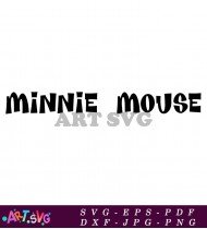 Minnie Mouse Logo for Digital Downloads SVG 1