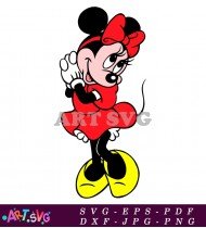 Minnie Mouse Cartoon Clipart Vector Art SVG 1