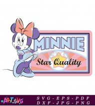 Minnie Mouse Birthday Party Banner Template SVG