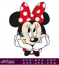 Minnie Mouse Cartoon Illustration Vector SVG 1