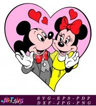 Mickey Mouse and Minnie Mouse Cartoon SVG 1