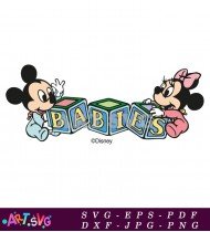 Mickey Mouse and Friends Cartoon Illustration SVG