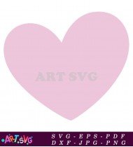 Pink Heart Shape Disney Mickey Mouse Image SVG