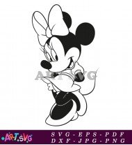 Printable Coloring Pages Of Minnie Mouse SVG