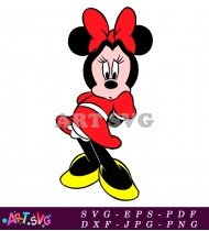 Printable Coloring Sheet Of Minnie Mouse SVG 2