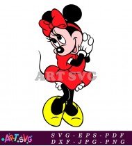 Cartoon Minnie Mouse Clipart Printable For Crafts SVG