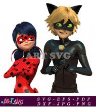 Ladybug Superheroine Costume Cartoon Clipart Image SVG