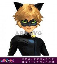 Cartoon Ladybug Superheroine Character Image SVG