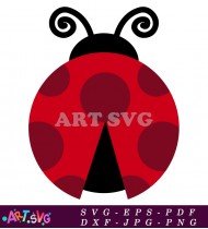 Ladybug Cartoon Character Clipart Free Download SVG 1