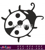 Ladybug Outline Image Simple Clipart SVG